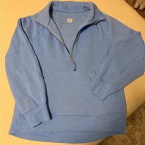 lululemon athletica Light Blue Zip-Up Sweater